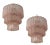 Large Pink Colorful Murano Chandeliers with Tubular Prisms Tronchi, Set of 2 For Sale