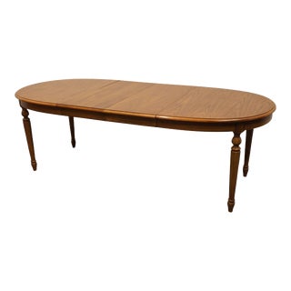 Thomasville Furniture Manuscript Collection Italian Neoclassical Tuscan Style 90" Oval Dining Table 2121-741 For Sale