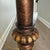1980s Hollywood Regency Berman Gilded Floor Lamp With Amber Mosaic Glass Urn For Sale - Image 10 of 11