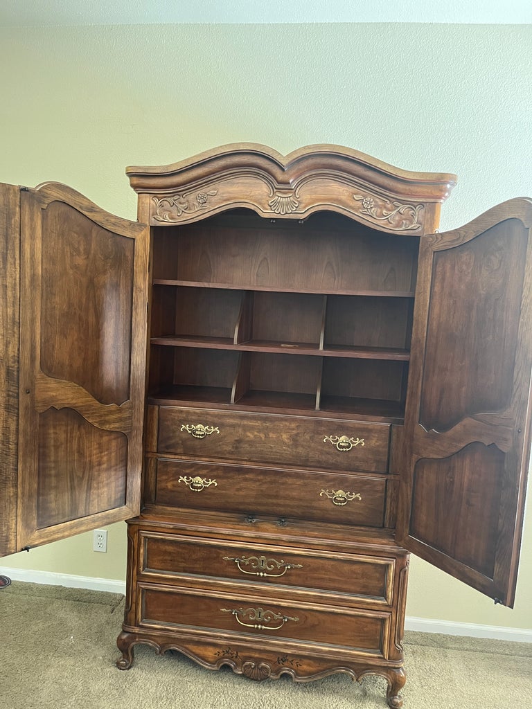 1970s Drexel Heritage Brittany Armoire | Chairish