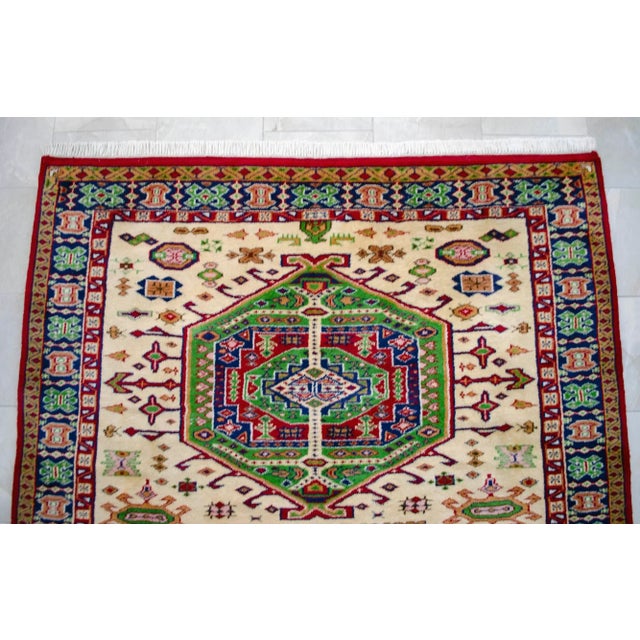 1980s Vintage Hand Knotted Turkish Rug - 6′11″ × 10′4″ For Sale - Image 9 of 12