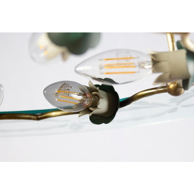 Glass Ceiling Light by Pietro Chiesa for Fontana Arte, Italy, 1940s For Sale - Image 7 of 14