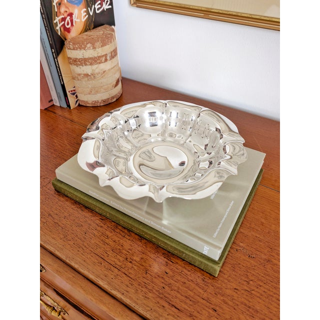 Antique Silver Plated York Flower Shaped Bowl by James Duncan, 1900s For Sale - Image 5 of 15