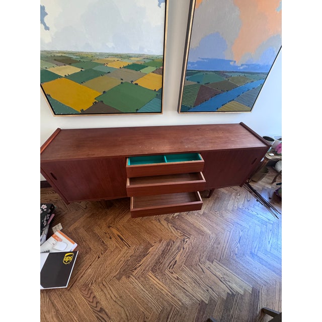 Mid-Century Modern Danish Mid-Century Teak Sideboard — 1960s For Sale - Image 3 of 7