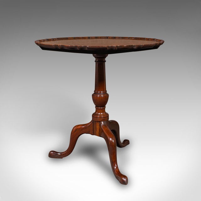 Antique Pie Crust Table, English, Tilt-Top, Games, Occasional, Georgian, c.1790 For Sale - Image 4 of 12