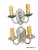 Silver Pair Brass With Silver Plate Finish Wall Sconces, Circa 1920 For Sale - Image 8 of 8