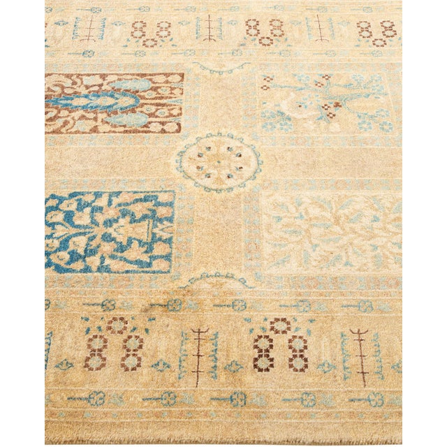 Solo Rugs Mogul, One-of-a-Kind Hand-Knotted Runner Rug - Ivory, 3' 0" x 8' 9" For Sale - Image 4 of 8