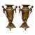 Late 20th Century Pair of Bronze French Neoclassical Figural Handle Urns For Sale