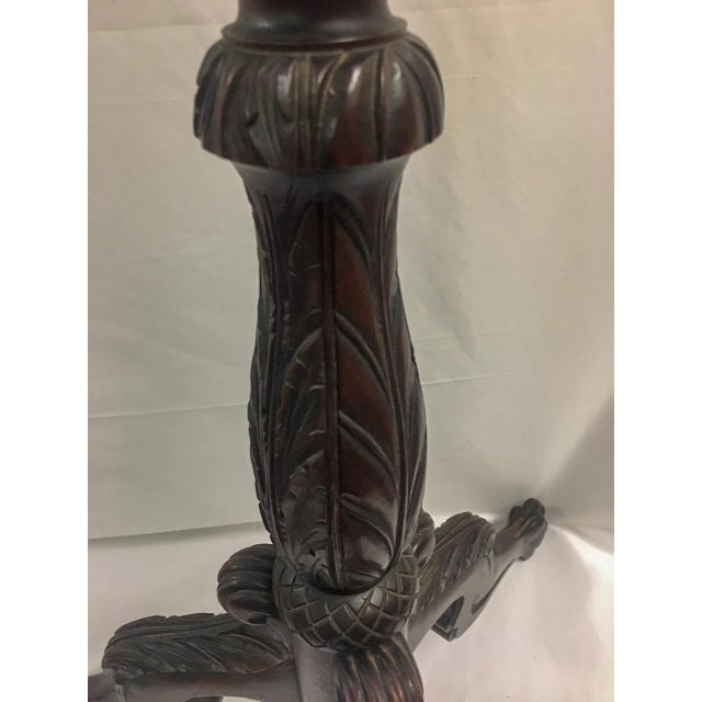 19thc American Chippendale Style Mahogany Music or Book Stand on Tripod Base For Sale In Savannah - Image 6 of 9