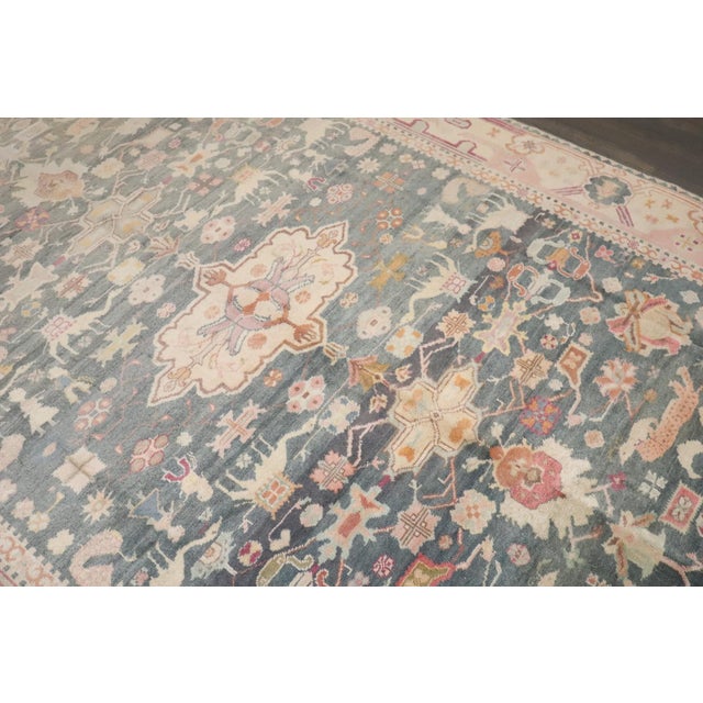 Early 20th Century Indian Larestan Pictorial Carpet - 6'8" x 9'7" For Sale - Image 4 of 10