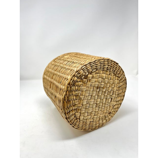 Mid 20th Century Mid-Century Woven Basket | Chairish - Mid Century Modern Minimalist Woven Basket