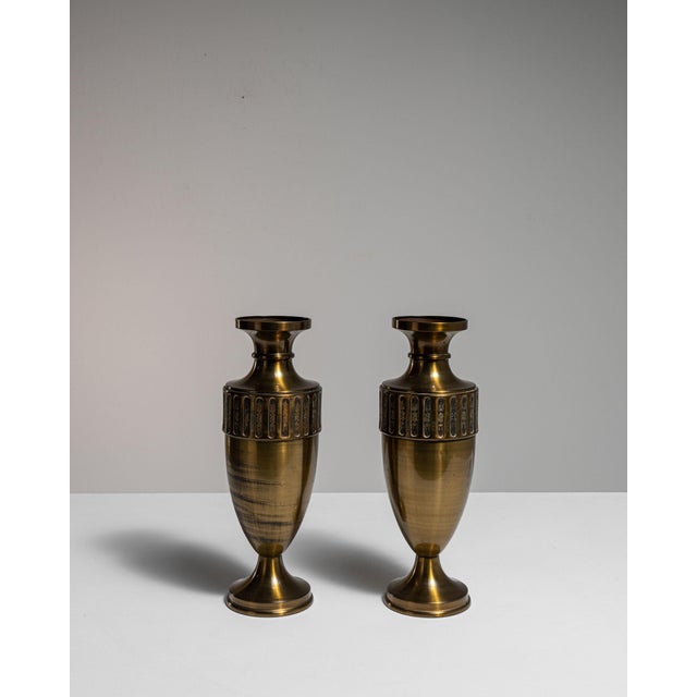 Early 20th Century France Brass Vase For Sale - Image 15 of 15