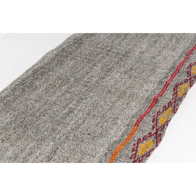 1960s Handwoven Anatolian Flatweave Kilim For Sale - Image 4 of 9