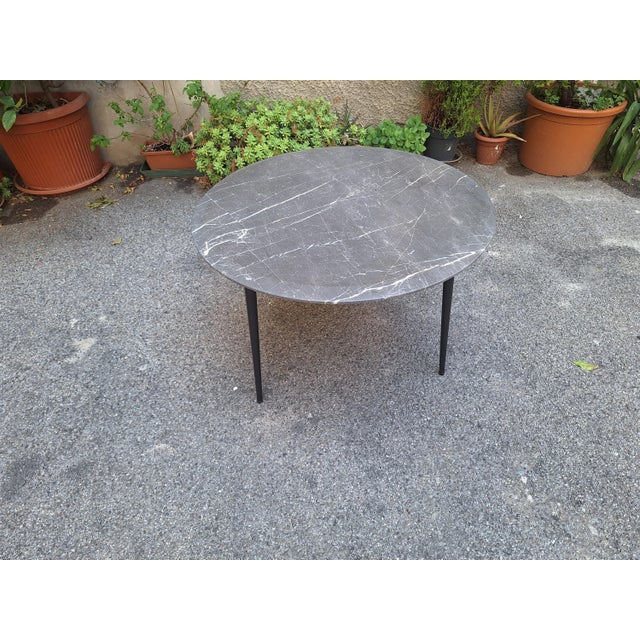 Belsize Model Coffee Table in Iron with Grey Orobic Marble Top by Rodolfo Dordoni for Molteni & C For Sale - Image 12 of 16