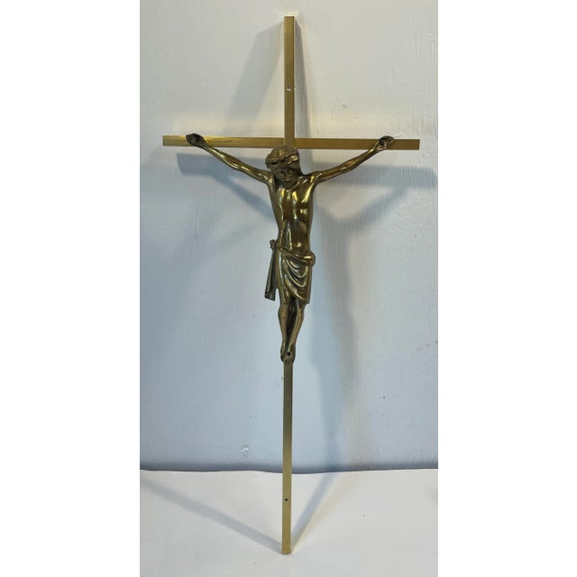 Love this simple brass crucifix from Europe.