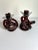 Mid-Century Hand Blown Glass Knot Candle Holders- a Pair For Sale - Image 12 of 12