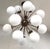 Fabio Ltd 21st Century Diciotto Bronze Matte White Murano Sputnik Chandelier by Fabio LTD For Sale - Image 4 of 7
