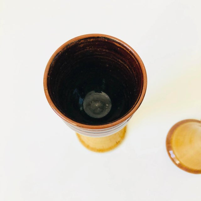 Studio Pottery Goblets - Set of 2 For Sale In San Francisco - Image 6 of 7