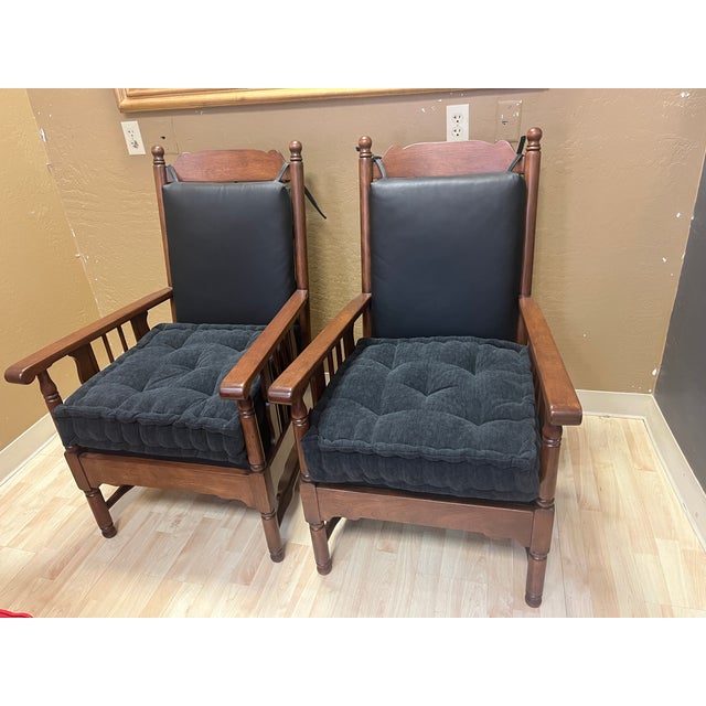 Pair of Fully Restored Stickley Brothers "Quaint New England" Ladder