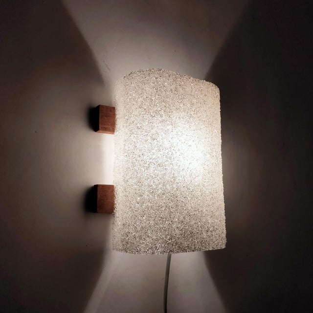 Wood Vintage Czech Sconces from Drupol, 1960s, Set of 2 For Sale - Image 7 of 9