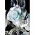 Romantic Transparent Murano Glass Chandelier with White Floral Elements by Simoeng for Simoeng For Sale - Image 4 of 8