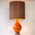 Orange Red Volcanic Glazed Ceramic Table Lamp by R. Houben, 1970 For Sale - Image 3 of 12