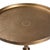 Retro Style Brass Finish Pedestal Side Table For Sale In Los Angeles - Image 6 of 7