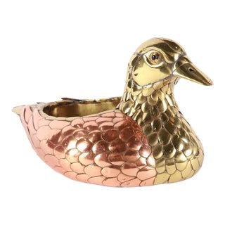 Sergio Bustamante, Welded Duck Planter Sculpture For Sale
