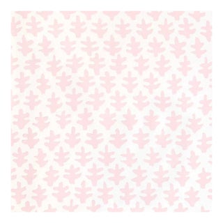 Sister Parish "Burmese" Pink on White Fabric For Sale