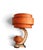 Classic 1950's American table lamp, having two fiberglass, two tier shades, which mount on the cast plaster base. This...