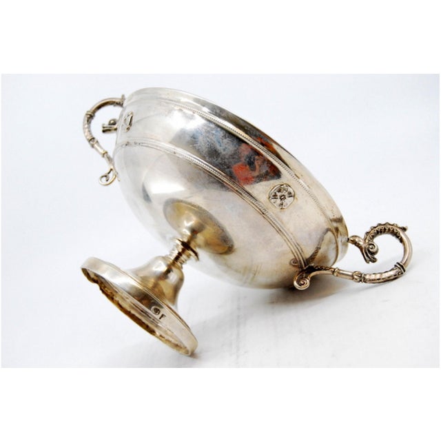 Silver Candy Box with Scroll-Shaped Handles For Sale - Image 4 of 8