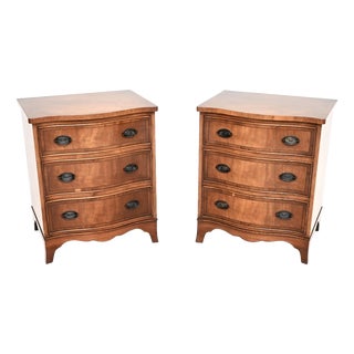 Georgian Bedside Chests, 1950s, Set of 2 For Sale