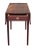 American Antique Federal Period Mahogany Drop Leaf Table with Scalloped Top For Sale - Image 3 of 13
