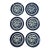 Mid 20th Century Mottahedeh Blue Canton Dinner Plates- Set of 6 For Sale