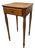 Country Sheraton Cherry One Drawer Stand, 19th Century; With Reeded Legs For Sale