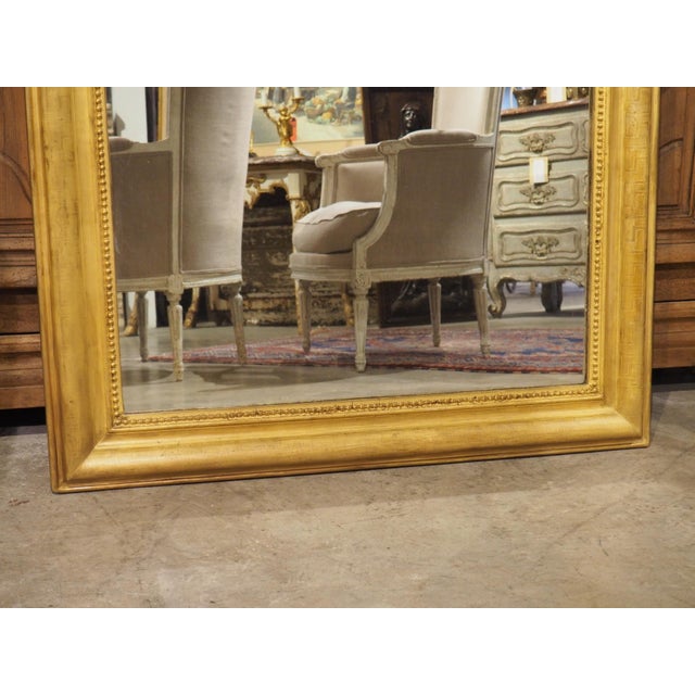 Mid 19th Century Circa 1850 French Gold Louis Philippe Mirror With Greek Key Motif For Sale - Image 5 of 18