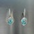 Quality Persian Turquoise Diamond Pendant Earrings 14k White Gold 26.85 TCW Certified $9,490 211947 This is a Unique...