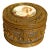 19th C Jean Derval French Gilt Bronze Crystal Box - 1 Pc For Sale