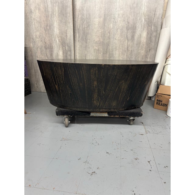 American Late 20th Century Oval Coffe Table For Sale - Image 3 of 11