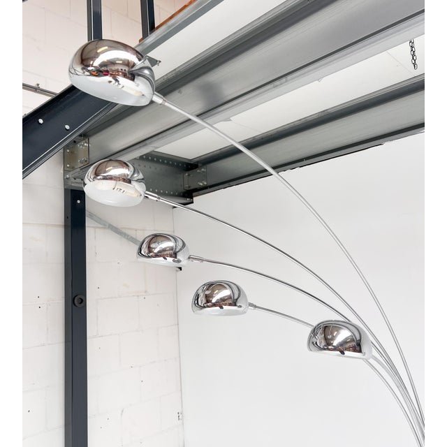 Gray Arc Lamp by WOFI Leuchten, 1970s For Sale - Image 8 of 16