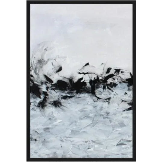 BLACK CONFETTI is an original art print in a modern abstract style. Expressive black and grey on white background. This...