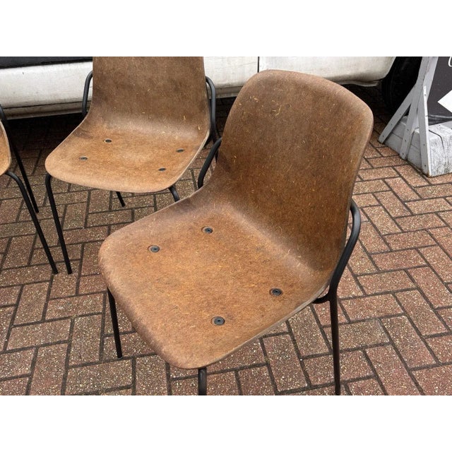 Stacking Hemp Chairs from Vepa, Set of 4 For Sale - Image 4 of 14