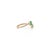 Green 14k Gold Open Bypass Octagon Cut Emerald & Diamond Toi Et Moi Ring Size 9 For Sale - Image 8 of 17