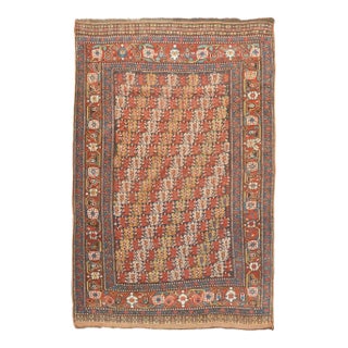Late 18th Century Antique Persian Khamseh Rug 4'3'' x 6'4'' For Sale