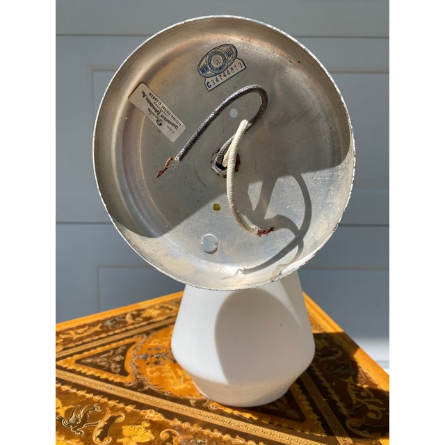 Mid-Century Modern Brass and Frosted Brass Wall Mount Sconce For Sale In Milwaukee - Image 6 of 7