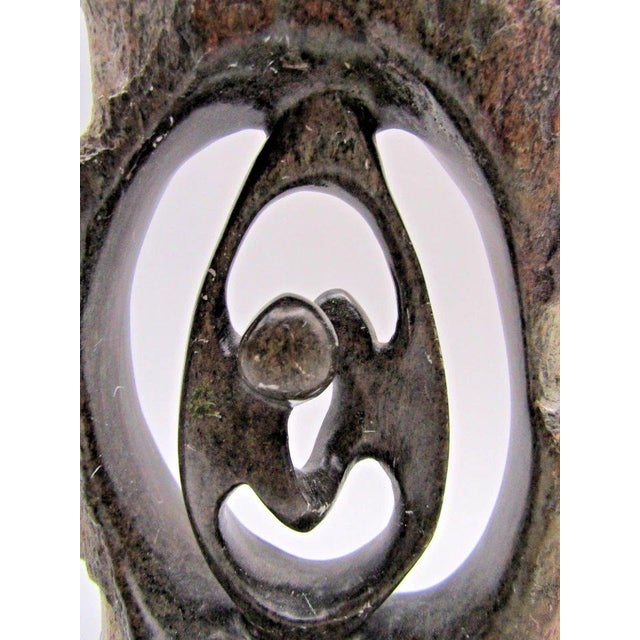 1950s Emerson Butawu African Shona Carved Serpentine Stone Sculpture For Sale - Image 11 of 12