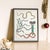 Illustration Colorful Southwest Snakes and Botanical Giclée For Sale - Image 3 of 7