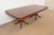 Baker Furniture Style Italian Regency Inlaid Banded Burl Wood Double Pedestal Dining Table, Newly Restored For Sale - Image 10 of 10