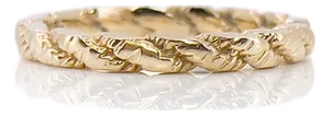 Vintage 14k Flat Rope Band, Size 6.25