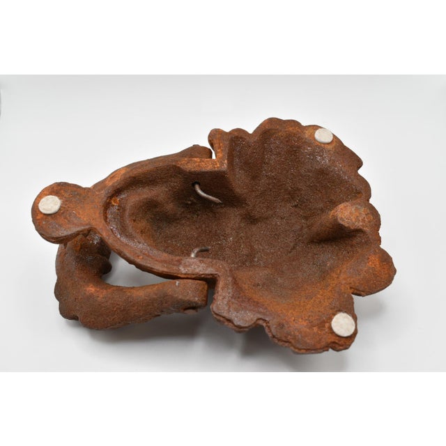 Brown European Cast Iron Door Knocker 21st Century For Sale - Image 8 of 11